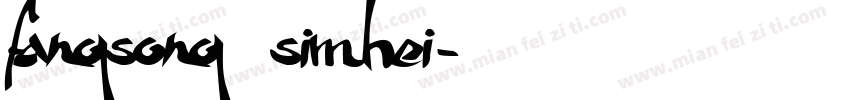 fangsong simhei字体转换